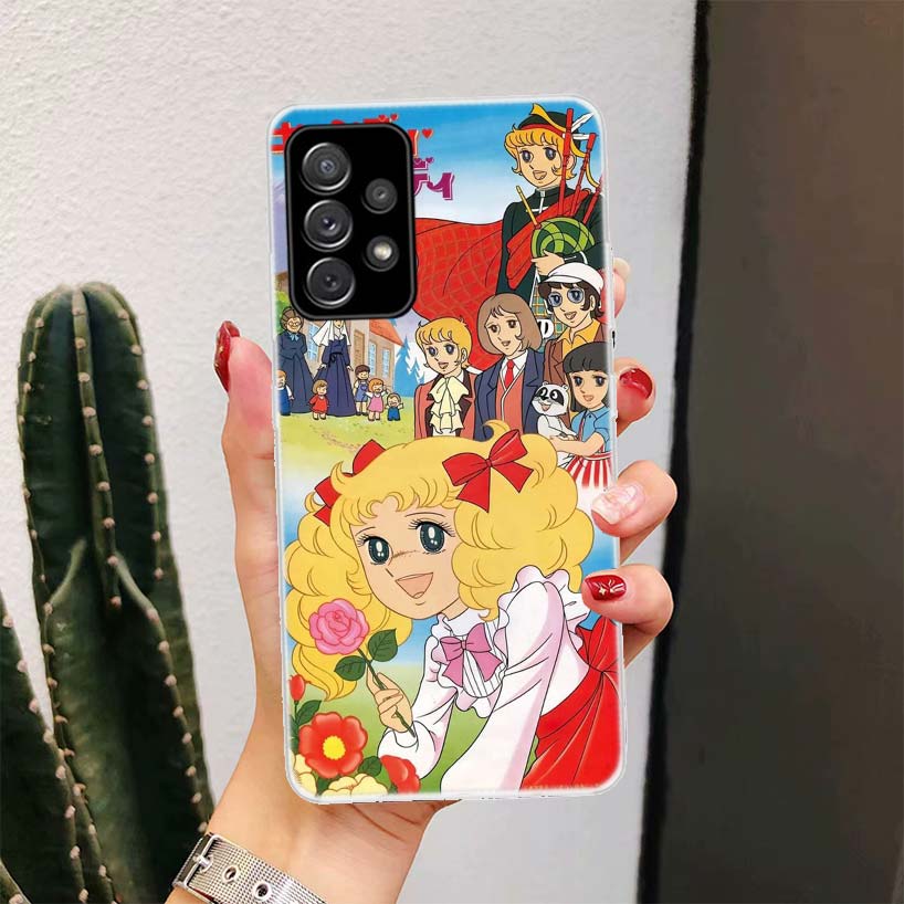 Anime Candy For Samsung Galaxy A15 A14 A13 A12 A55 A54 A53 A52 Phone Case A32 A35 A34 A33 A25 A24 A23 A22 A04S A03S A02S