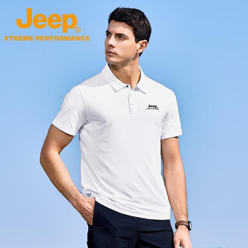 Jeep Men s Breathable Moisture-Wicking Polo Shirt M