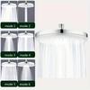 High Pressure Top Rain Shower Heads 6 Modes Rainfall Shower Head Bathroom Shower Faucet Accessories With Filter