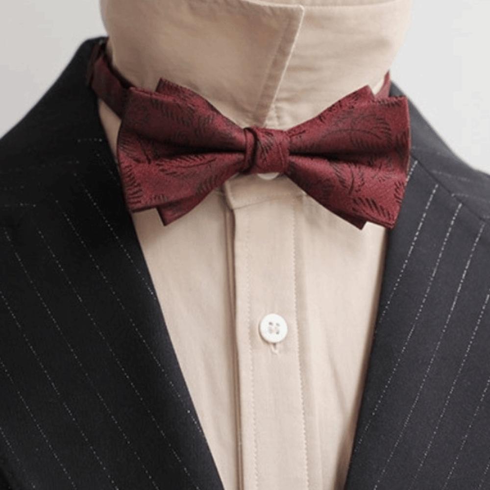 Adjustable Red Serise Bow Tie Soft Bridegroom Groomsman Cravat Men Necktie Chinese Wedding