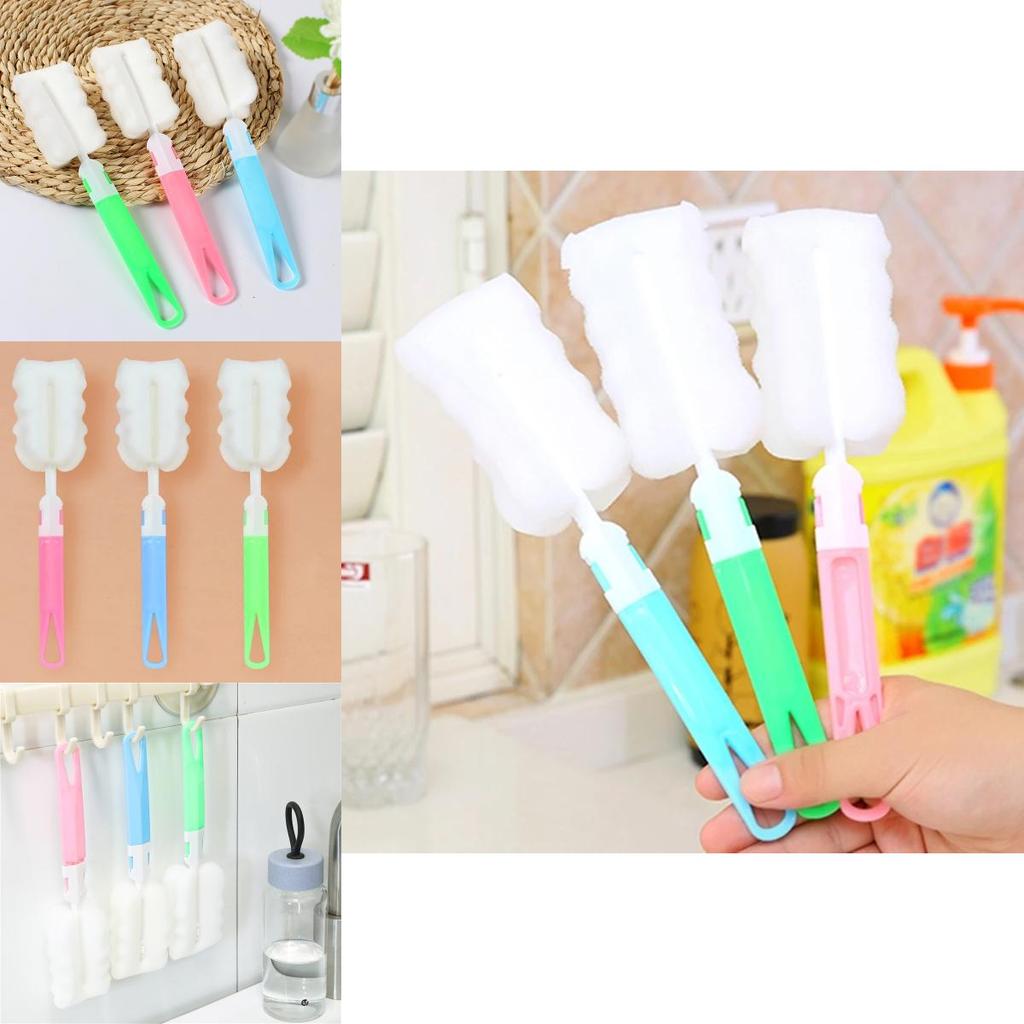Versatile Glass Pot Washing Tool With Soft Sponge For All Cup Types