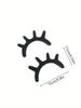 Home Decoration Supplies Wall Decoration 3D Three-dimensional Wooden Eyelash Ornaments Wall Decoration 2 Pieces 1 Set