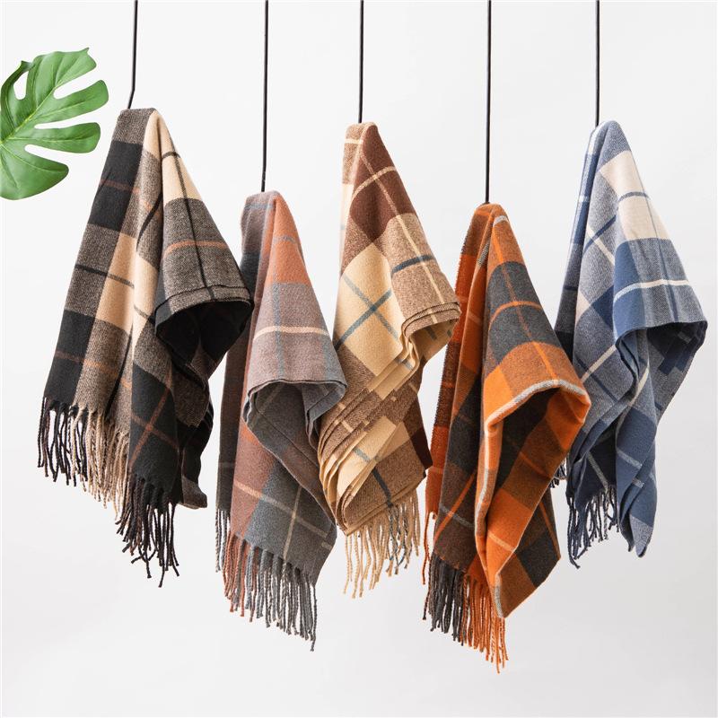 Winter Warm Scarves, Shawls, Classic Plaid Straps, Cardigans, And Warm Blankets For External Use