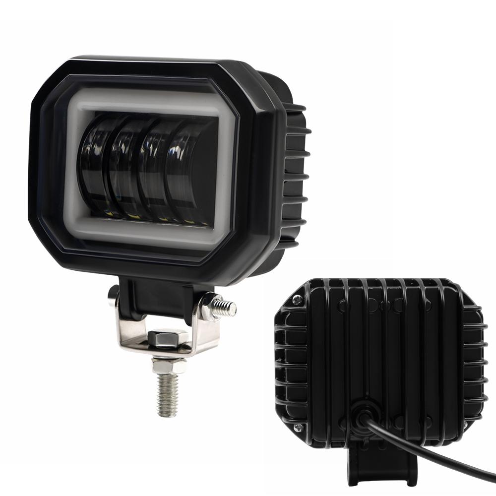 LED Fog Lamp Driving Daytime Off road Led Light Headlight 3'' 40W Motorcycle Halo Lamps For Jeep ATV 12V 24V SUV Worklight Beams