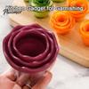 Salad Presentation Tool Spiral Vegetable Curler, Stainless Steel Blade Handheld Twister, Creative Kitchen for Rotatable Fruit Cutter Carrots Cucumbers