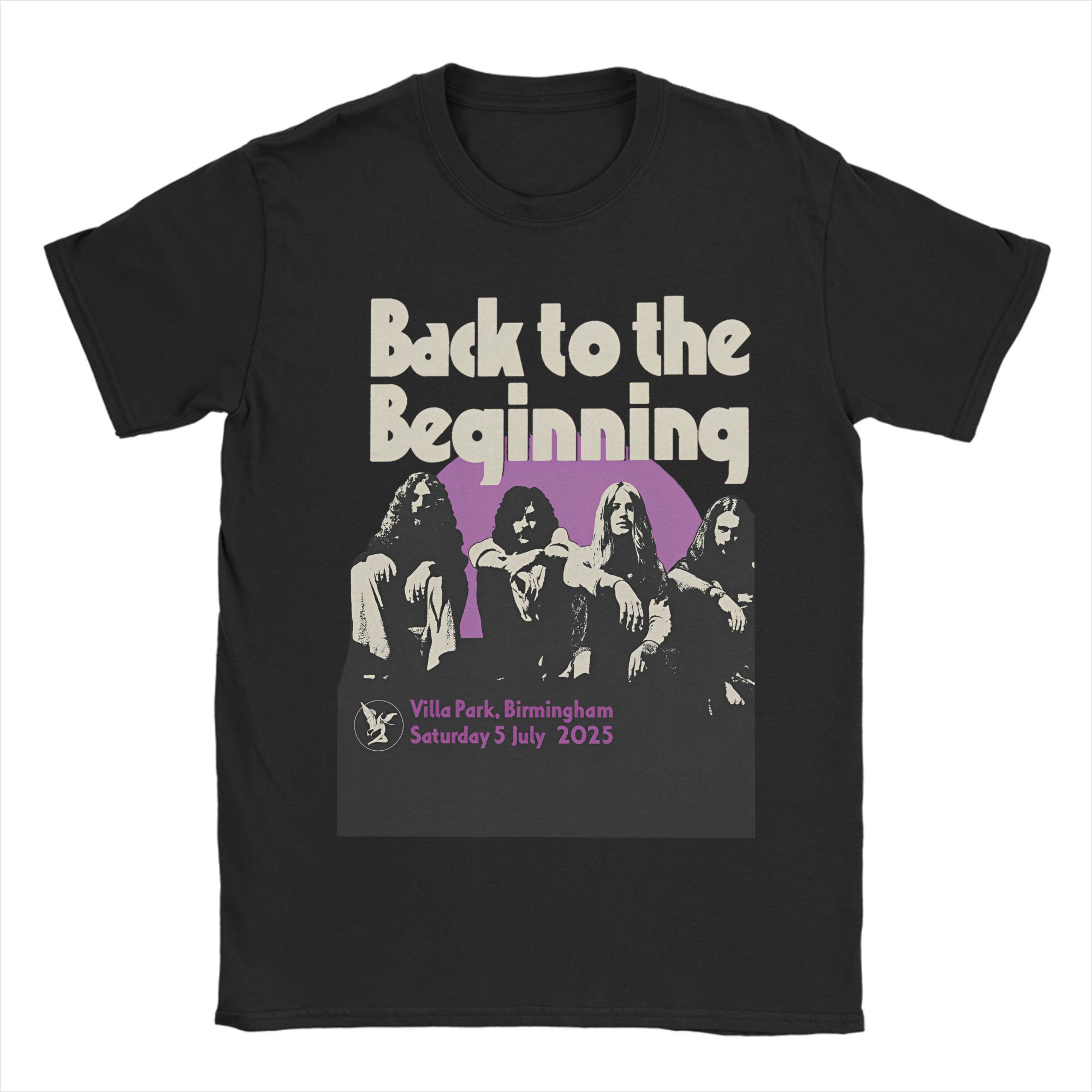 BenberFashion Black Sabbath Ozzy Osbourne T-shirt voor Heren Back To The Beginning Tour Katoenen T-shirt O-hals Korte Mouw T-shirt Kleding 2XL