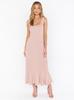 Elegant Summer Sleeveless A Line Dress With High Waist And Side Split For Office Wear