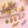Small Fresh Flower Pendant Collection Exquisite Small Rose Sunflower Shape Bracelet Necklace Pendant