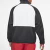 Air Jordan 11 Polartec Fleece Collar Spliced Colorblock Sports Jacket Men Jacket Black White Red CU1495-010