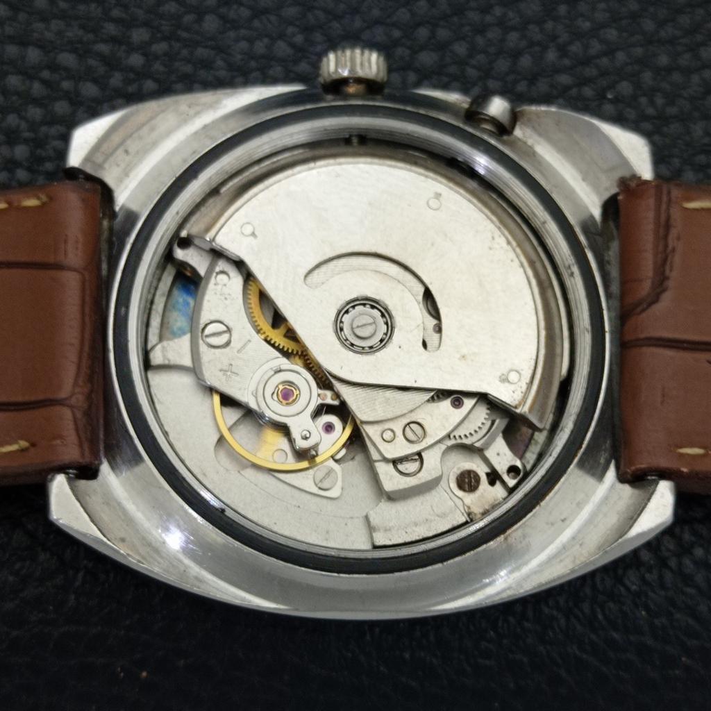 JAPAN VINTAGE RICOH R31 AUTOMATIC MENS BROWN COLOR DIAL WATCH A701954-5 R207-a701954