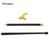 Bastón de Paseo Decorativo de Moda Cabeza de Lobo Dorado Mordiendo Bastón Elegante para Caballero Cosplay Pomo Báculo 92cm