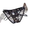 Ladies Summer Pure Cartoon Print Comfortable Traceless Package Hip Breathable Mid Waist Panties