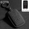 Car Key Case Cover For Land Rover Range Rover Evoque Discovery Sport Velar For Jaguar Xe Xf E-Pace F-Pace Suede Key Accessories