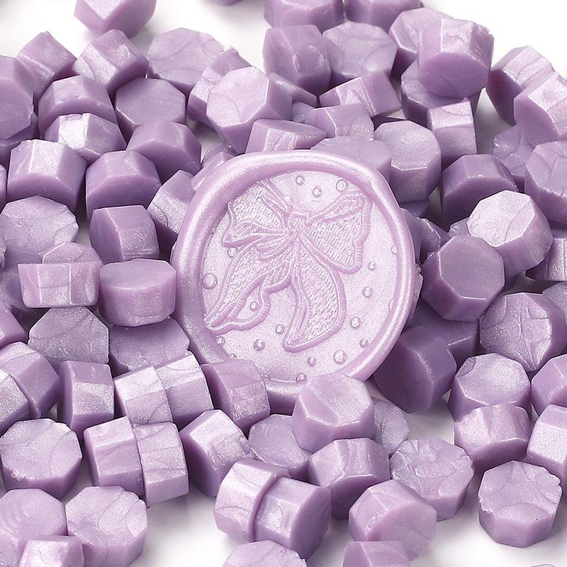 200PCS/bag Octagon Sealing Wax Beads Vintage Sealing Stamp Scrapbook Material Wedding Invitation Of Card Envelope Decoration