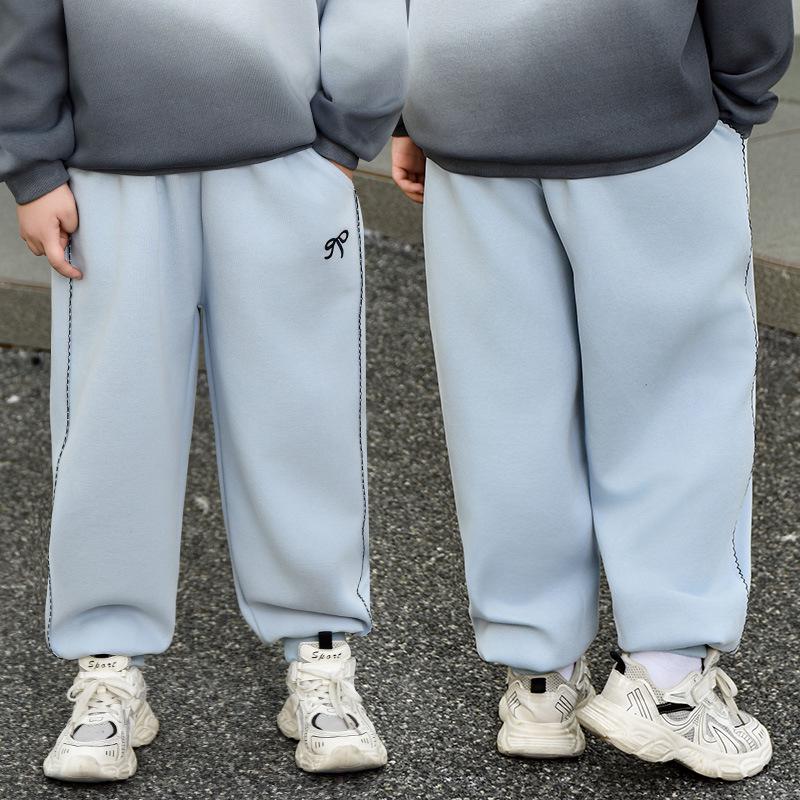 Plus Size Loose Fit Pants for Girls 8-15 Years, Spring/Autumn, Sports Casual Long Pants