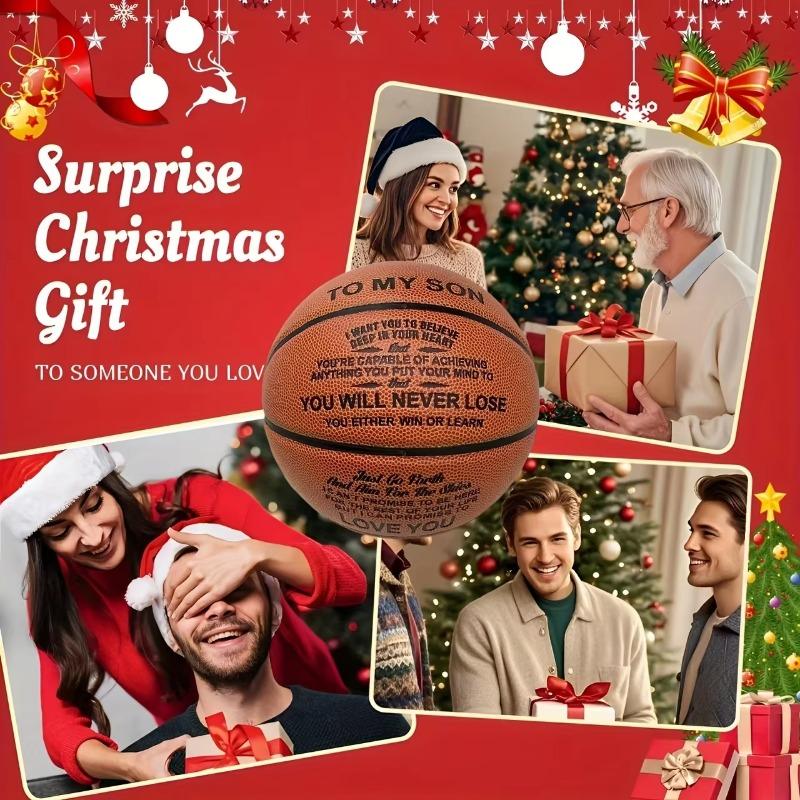

Баскетбольний м’яч на відкритому повітрі з надихаючим повідомленням – ідеальний різдвяний подарунок для вашого сина та онука