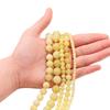 1strand/lot 4-12mm Polishing Natural Yelk Yellow Agates Stone Round Loose Beads For Jewelry Making Necklace Bracelet
