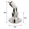 22mm / 24mm Stainless Steel Thru Hull Exhaust Fitting Tube Pipe Socket Hardware Part Air Diesel Heater For Car Boat Truck