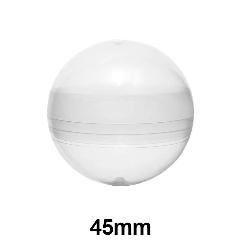 Kids Childrens 10pcs Plastic Capsule Toy Storage Clear Vending Machines Empty Case Round Eggshell Plastic Ball Container Party Favors Gift Present
