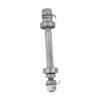 Durable Length 140mm 180mm Bike Wheel Hub Axle 6000 Bearing Sliver Solid Shaft Lever Metal Front Rear Hub Axle Bike Repair