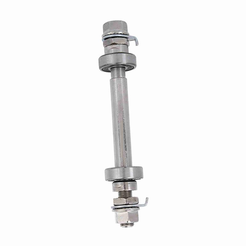 Durable Length 140mm 180mm Bike Wheel Hub Axle 6000 Bearing Sliver Solid Shaft Lever Metal Front Rear Hub Axle Bike Repair