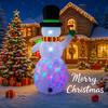 4.92FT Inflatable Toy Snowman Hat Christmas Decoration for Yard With LED Xmas Supplies Home Decoration Ornament Festive Gift