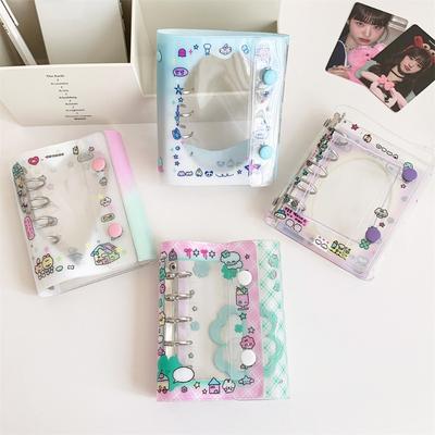 Cartoon M5 Photo Album for 3 Inch Kpop Anime Card Collection Book Card Binder Album Photocard Storage Case Color Inner Pages
