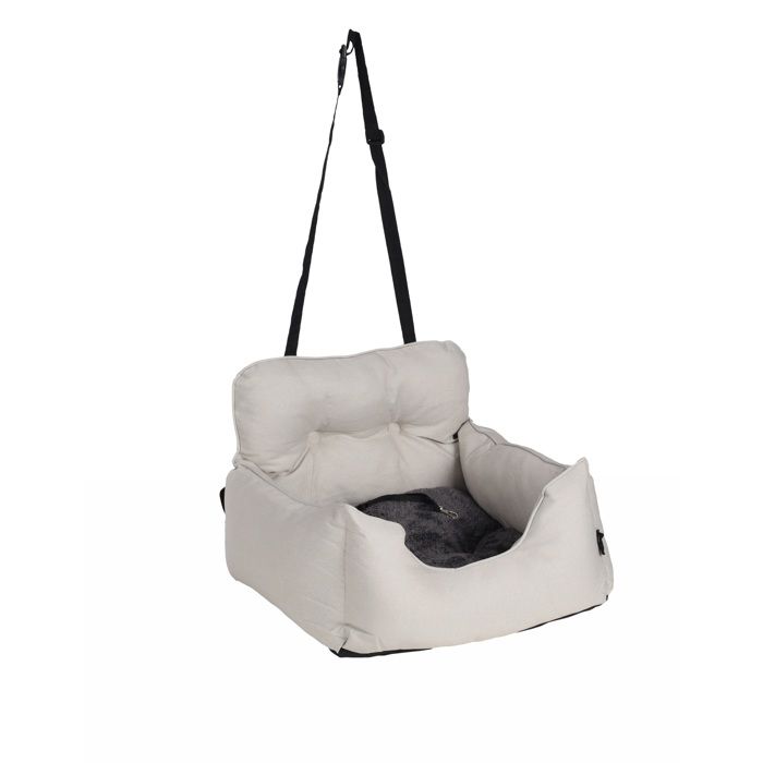 Siège auto pour chien - Jakey - Polyester résistant à l'eau - Confortable - Fixation sécurisée