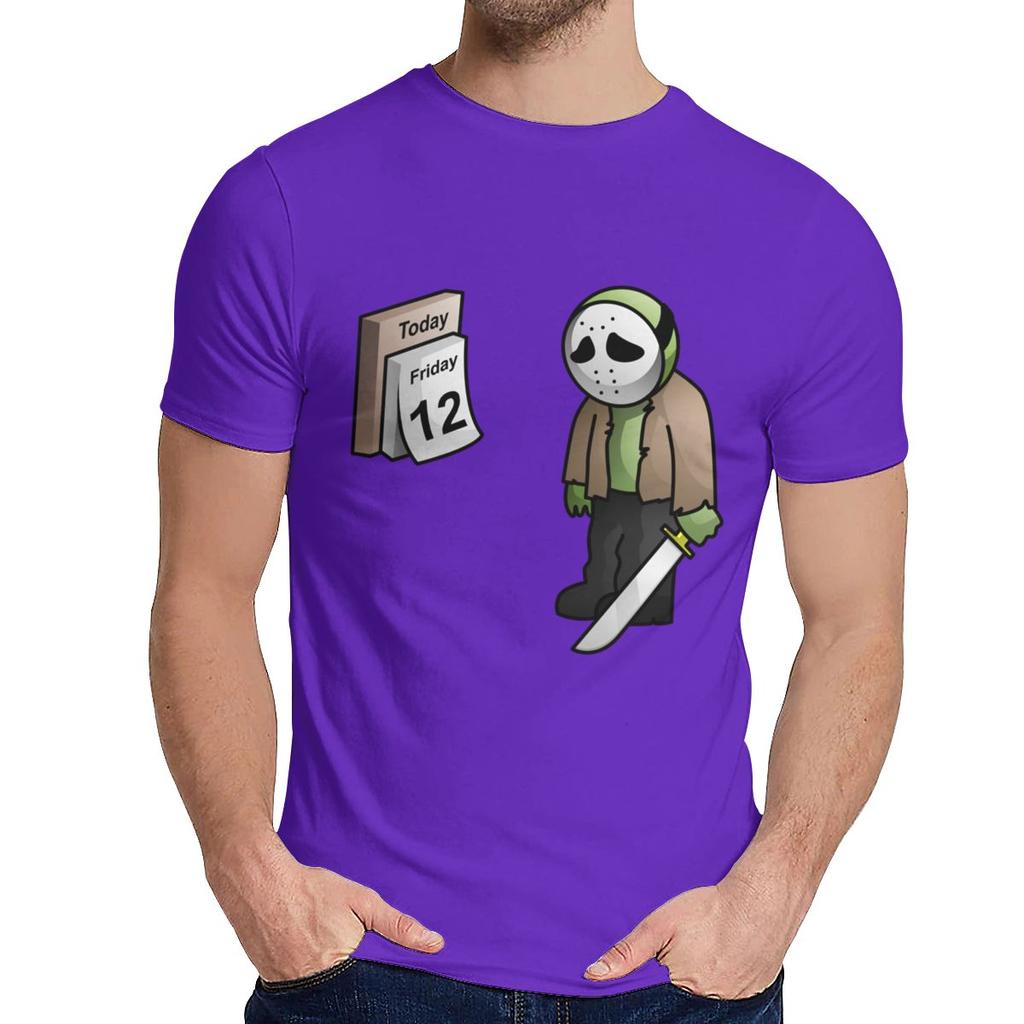 Good Cotton Friday The 13Th Parody The 12Th Sad Jason Voorhees Horror Slasher T Shirt Men