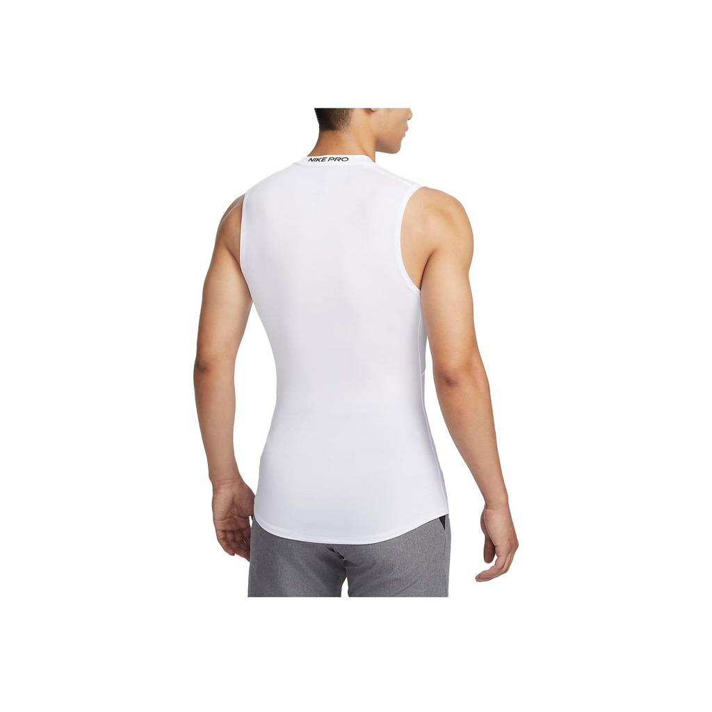 Nike Pro Dri-FIT Solid Quick-Dry Compression Sleeveless Training T-Shirt Men Tops White FB7915-100