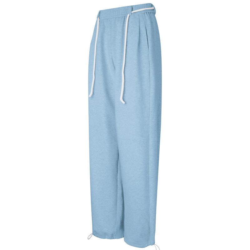

Женские спортивные джоггеры с высокой посадкой для осени/зимы - Эластичные, свободного кроя, идеально подходят для бега и фитнеса Medium светло-синий