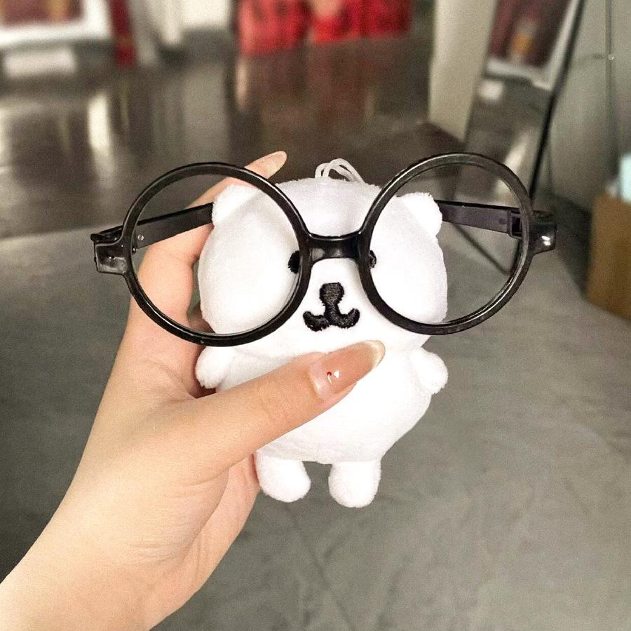 Japanese Standing Bear Doll Plush Bag Keychain Pendant Claw Machine Little White Bear Doll Gift Toy
