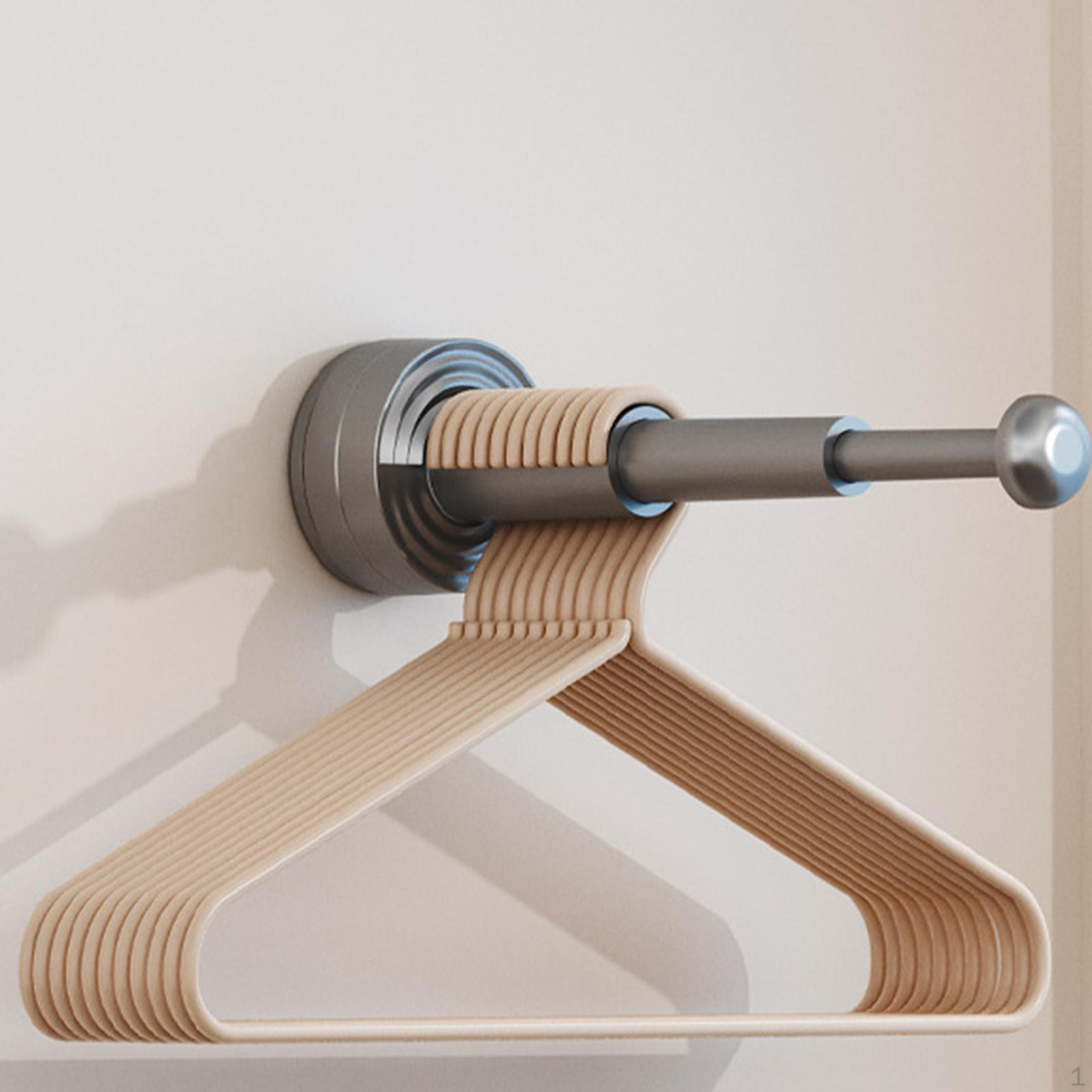 Органайзер для вешалок Штабелируемый Раздвижной Многоразовый держатель для хранения Стойка для хранения Присоска для серый 736₽