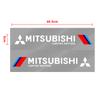 2 Pezzi Adesivi Riflettenti per Portiera Laterale Auto Grafiche per Carrozzeria Decalcomania in Vinile Per Mitsubishi ASX Lancer L200 Pajero Sport Attrage Mirage Eclipse