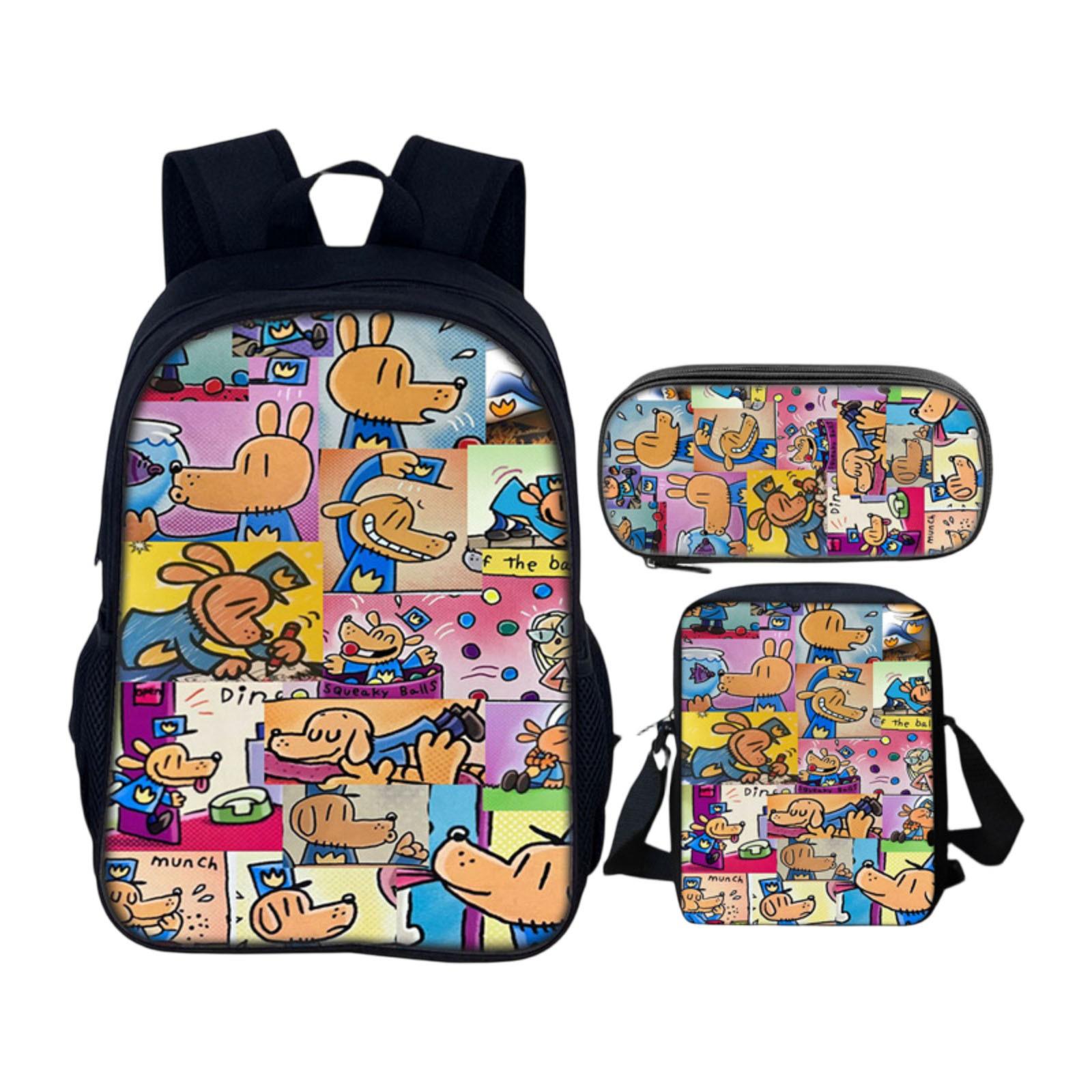 

Школьные ранцы Рюкзаки с героями мультфильмов для начальной школы Детские сумки Рюкзаки большой вместимости One Size чёрный