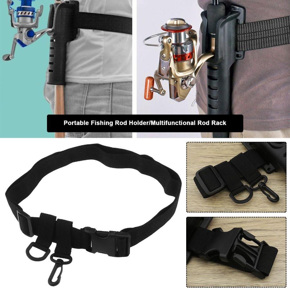 Lightweight Fishing Waist Belt Rod Holder Portable Fishing Pole Inserter Fishing Reel Belt  Outdoor