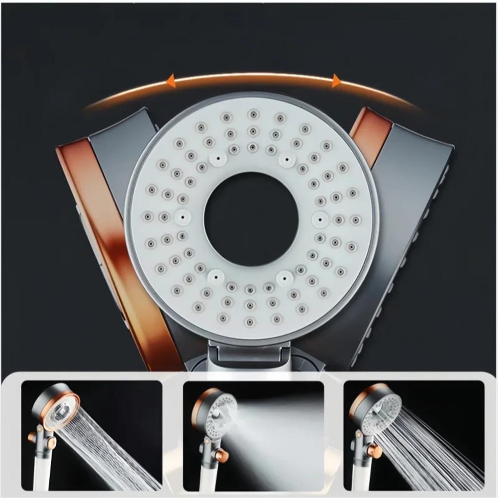 1PC Filter Shower Head Water Purification Handheld Bathing Shower Double-Sided Booster Showers Head Bathroom Accessories