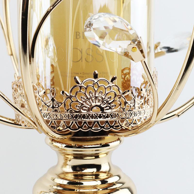 Sfeșnic European Cristal Metal Sfeșnic Ornamente Lux Ușor Casă Americană Masă de Dining Recuzită Cină la Lumina Lumânărilor Romantic