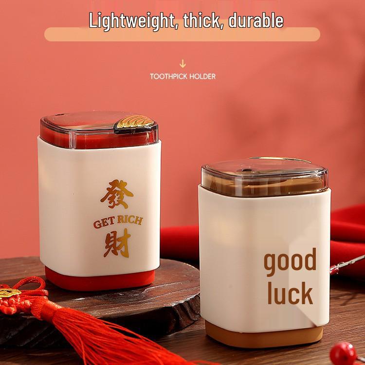Automatic Pop-Up Luxury Toothpick Holder - Creative New Year Edition
