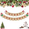 Merry Christmas Banner Christmas Sign Garlands Snowflake Christmas Tree Christmas Party Decorations Xmas Gift New Year