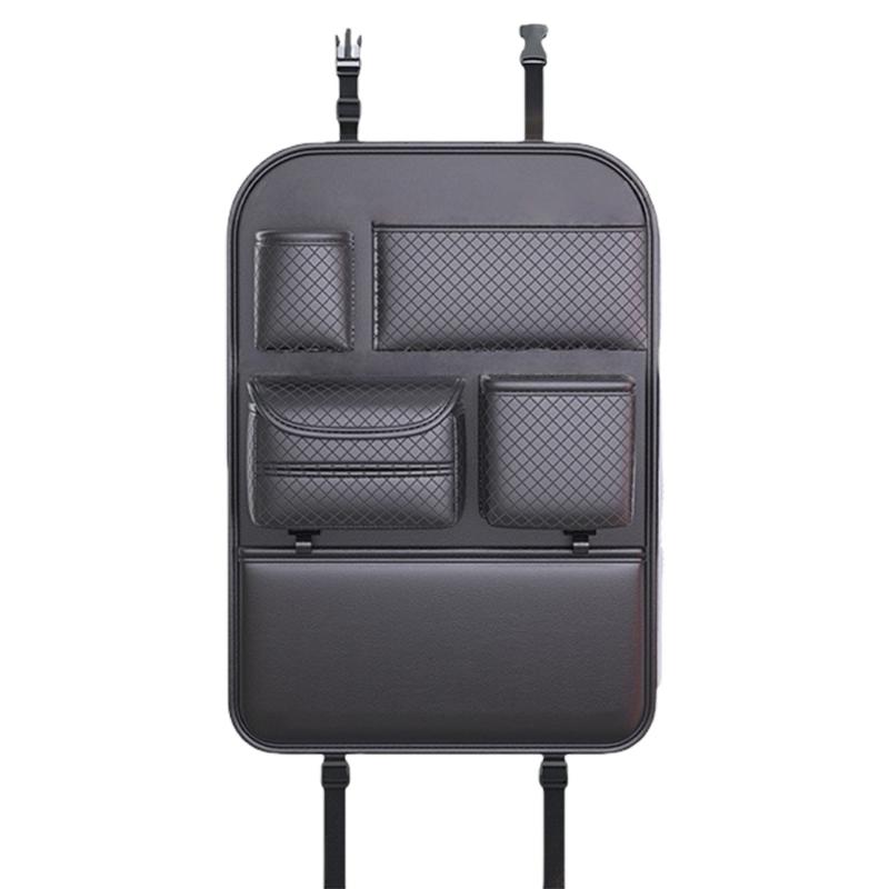 

Car Seat Back Organizer Multiple Compartment Storage Bag Kick Mat Back Pocket Multifunctional Backseat Storage Pocket 1