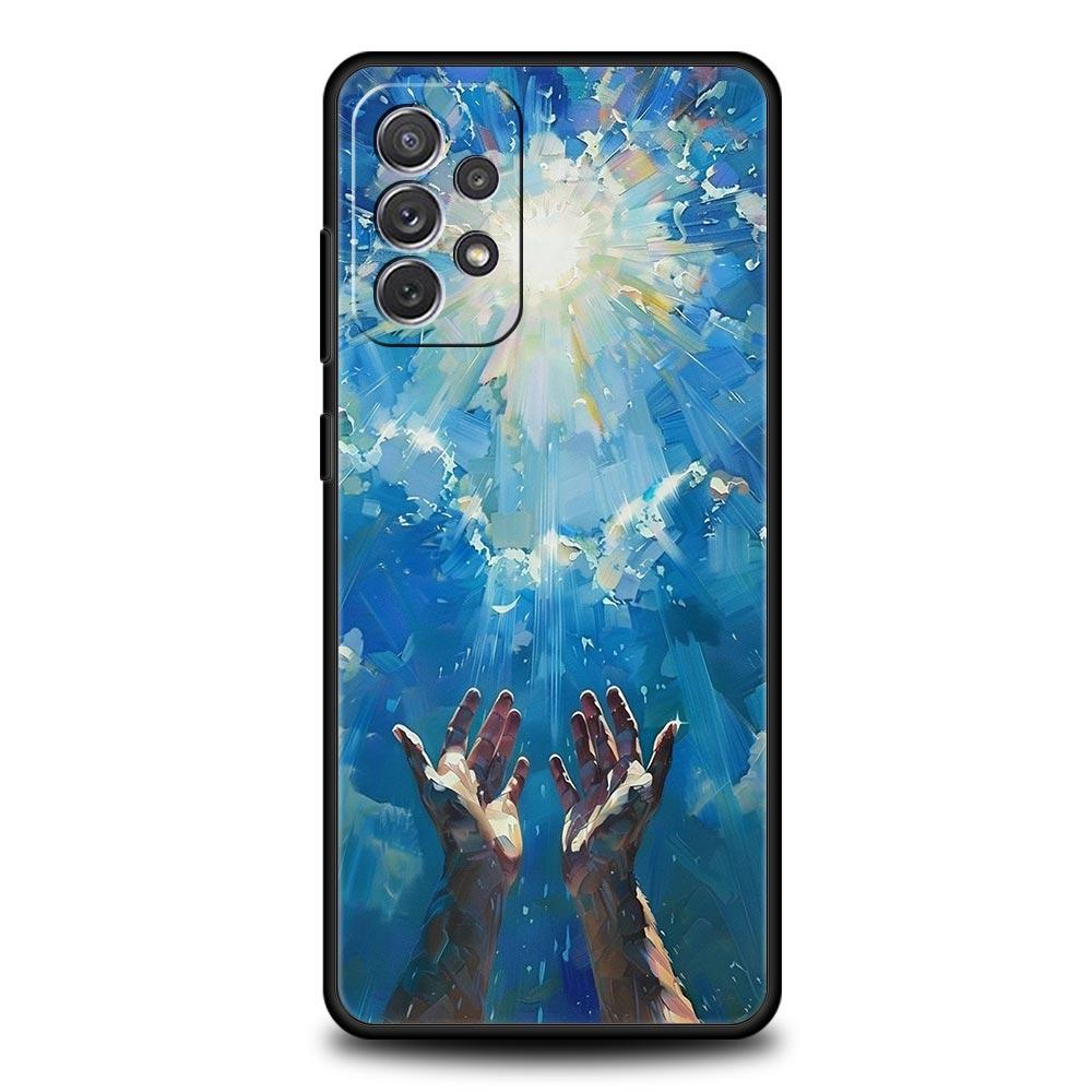 Faith Christian Religious Jesus Case for Samsung A51 A71 A21S A12 A11 A15 A25 A31 A41 A23 A33 A53 A73 A05S A13 5G A35 A55 Cover