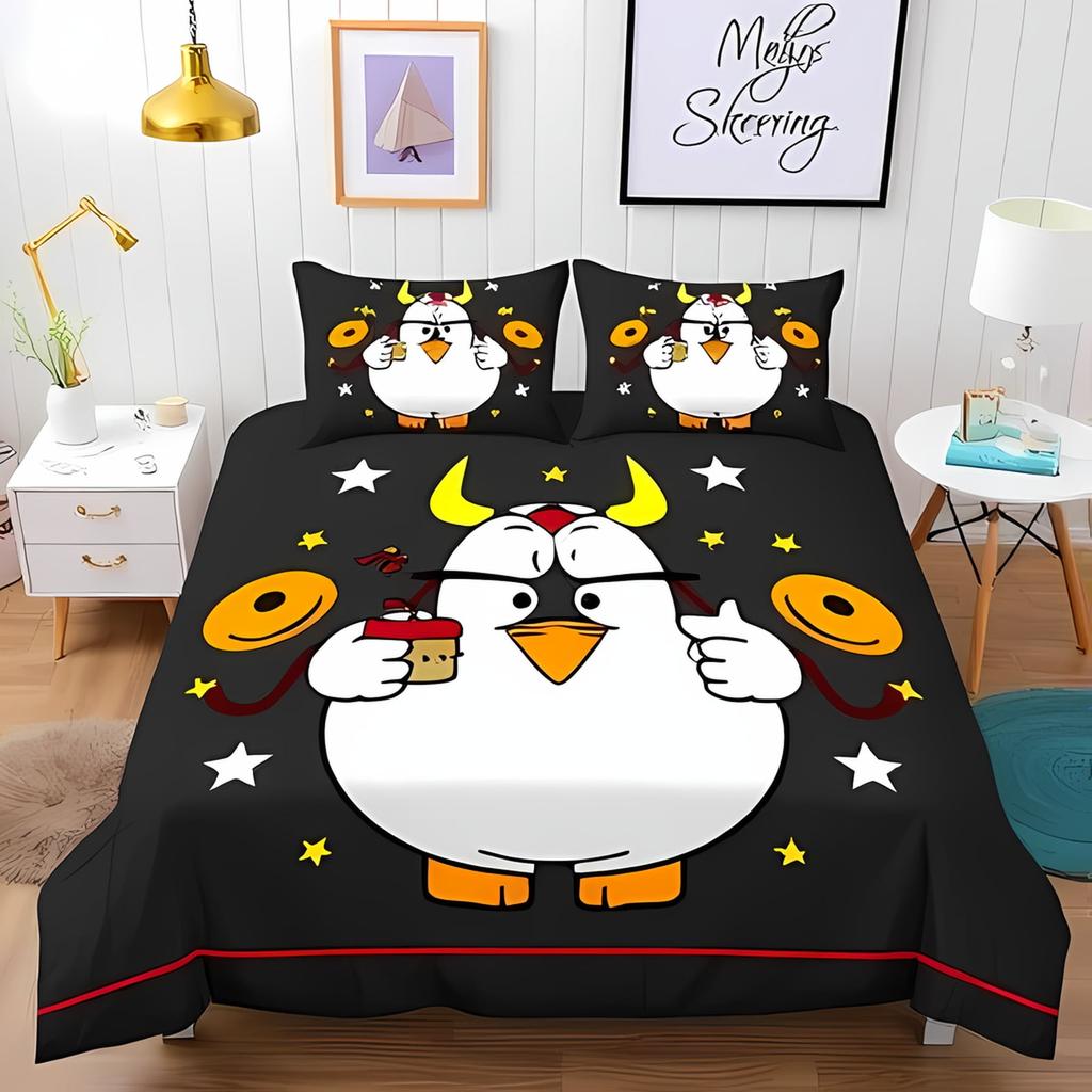 Comforter Cartoon Chicken For Kids Boys Girlslovely Rooster Bedding Setrustic Country Flower Leaves Comforter Warm