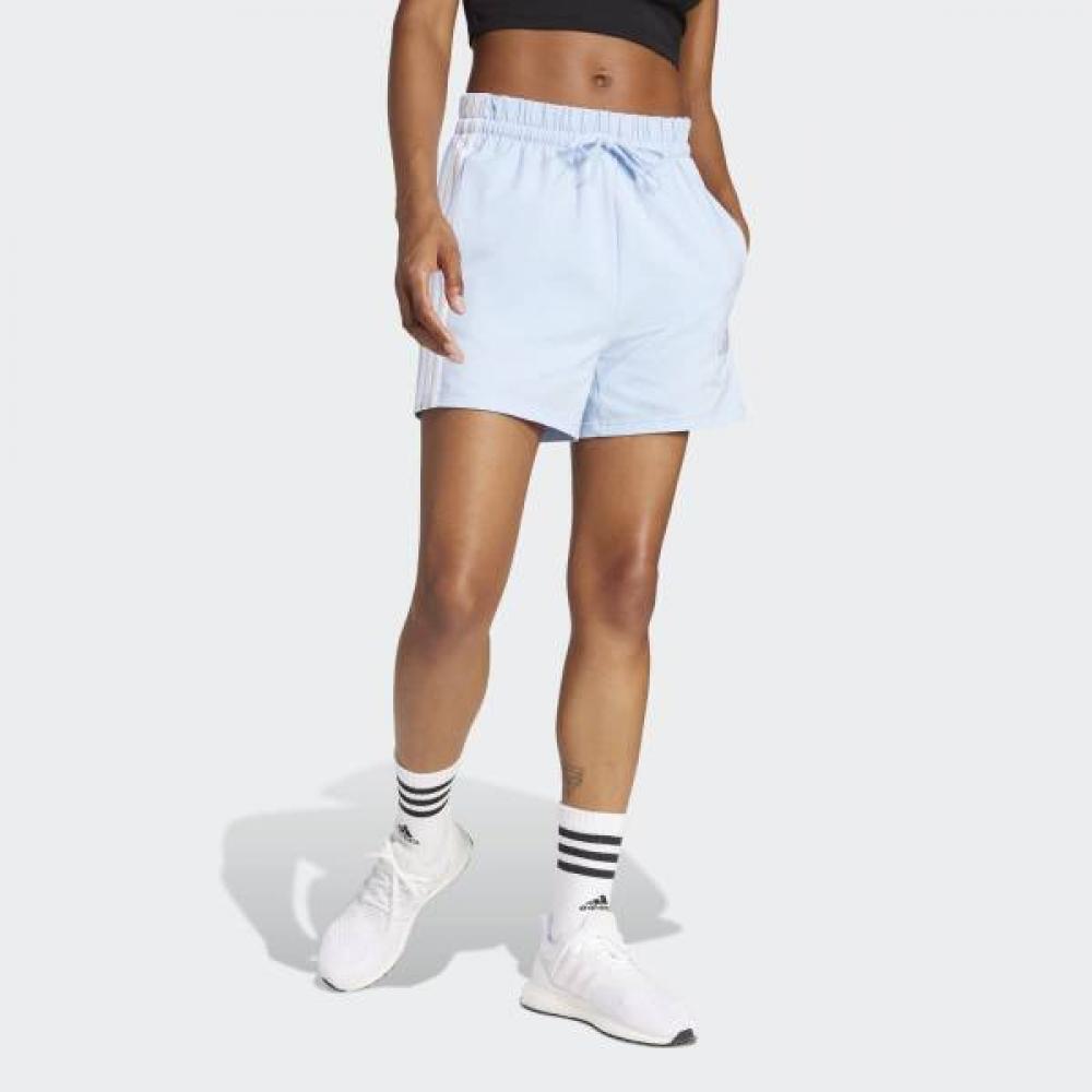 

Adidas Women Soft Cotton High Rise Essential 3s Shorts AL