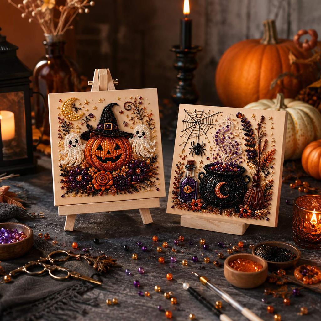 Kit for Adults, Halloween 3D Fall Home Decor Wall, Beginner-Friendly Gift Set