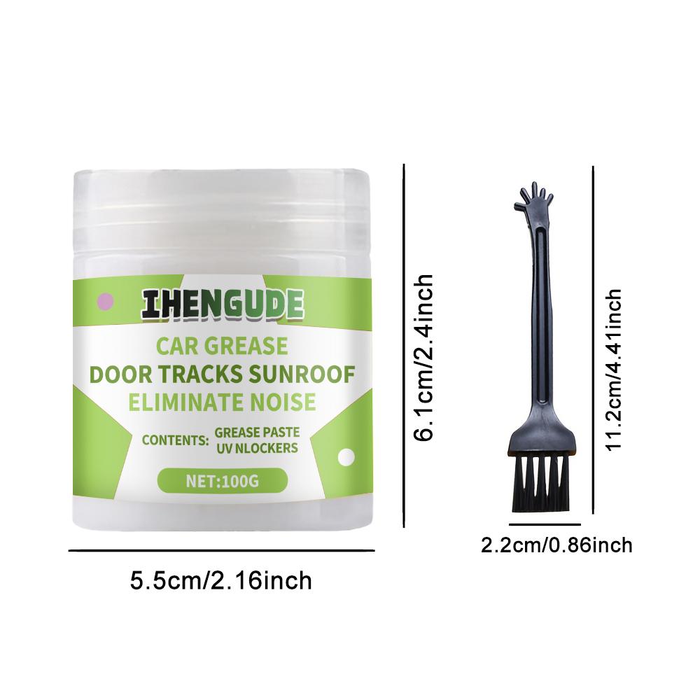 High-Performance Multi-Purpose Automotive Interior Lubricant - Heavy-Duty Door Rails, Window Regulators, Hinges and Lock Grease - Non-Sticky, Co