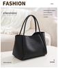 Women's High-End Soft Leather Tote Bag - Large Capacity, Small Niche Design for Commuting