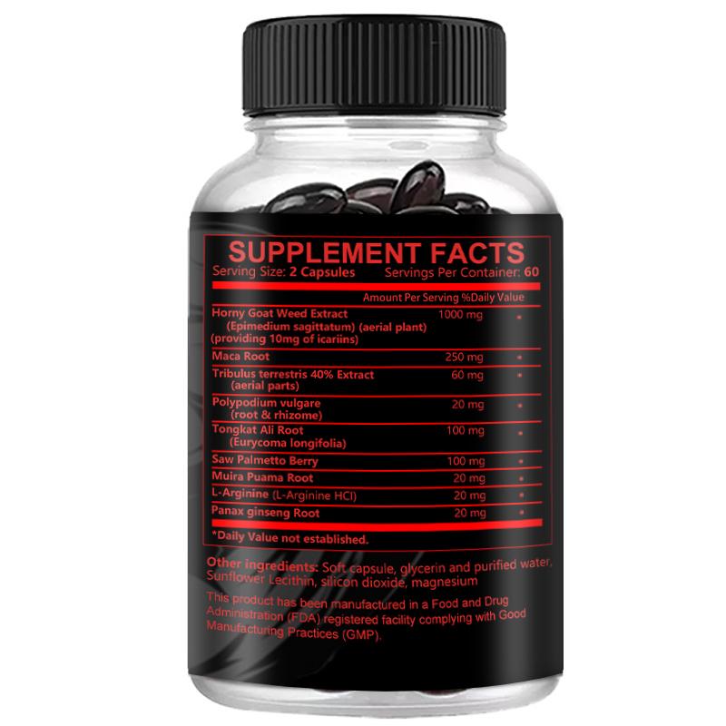 Maca Root, Ginseng Root, Thistle Root Herbal Complex 120 Capsules Dietary Supplement
