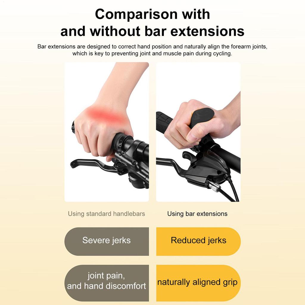 Bike Grips Bike Handlebar Thumb Rest Grips Rest Cycling Thumb Accessories For Sports Scooter Dirtbike Motorcycle Kids Outdoors