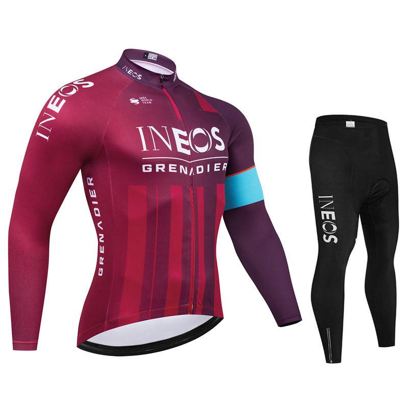 2026 Herbst Atmungsaktives Radsportanzug Set Langarm Schnelltrocknend MTB Fahrrad Uniform Kleidung Ropa Ciclismo Fahrradbekleidung für Sport & Outdoor